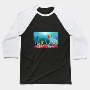 Sea Horse Stampede Baseball T-Shirt